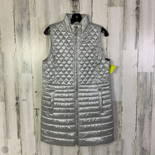 Vest Puffer & Quilted By Talbots In Silver, Size: S