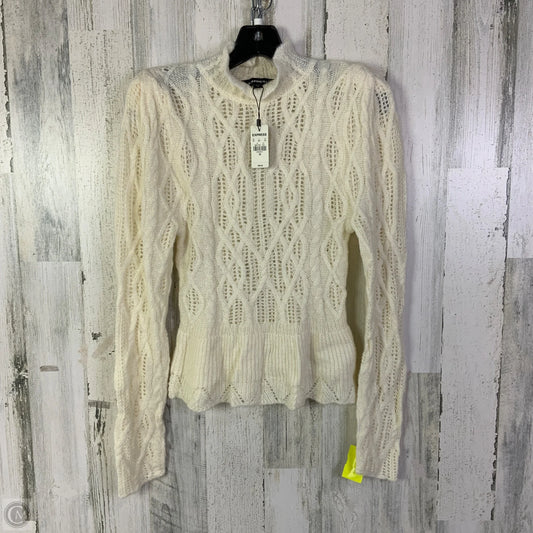 Sweater By Express In Cream, Size: Xs