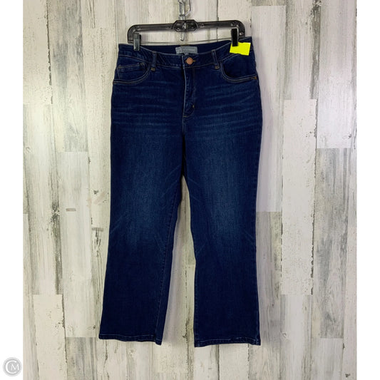 Jeans Straight By Wit & Wisdom In Blue Denim, Size: 12