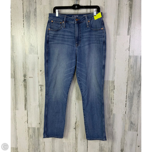 Jeans Straight By J. Crew In Blue Denim, Size: 12