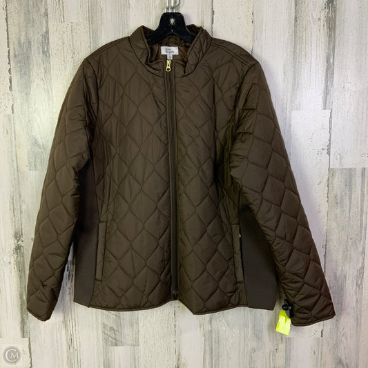 Jacket Puffer & Quilted By Kim Rogers In Brown, Size: Xl