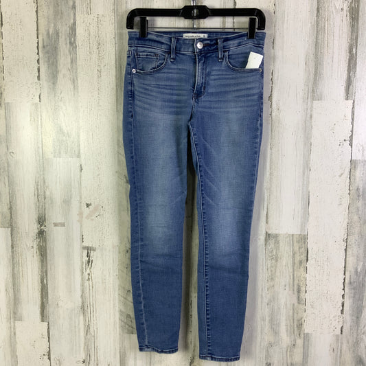 Jeans Skinny By Abercrombie And Fitch In Blue Denim, Size: 2