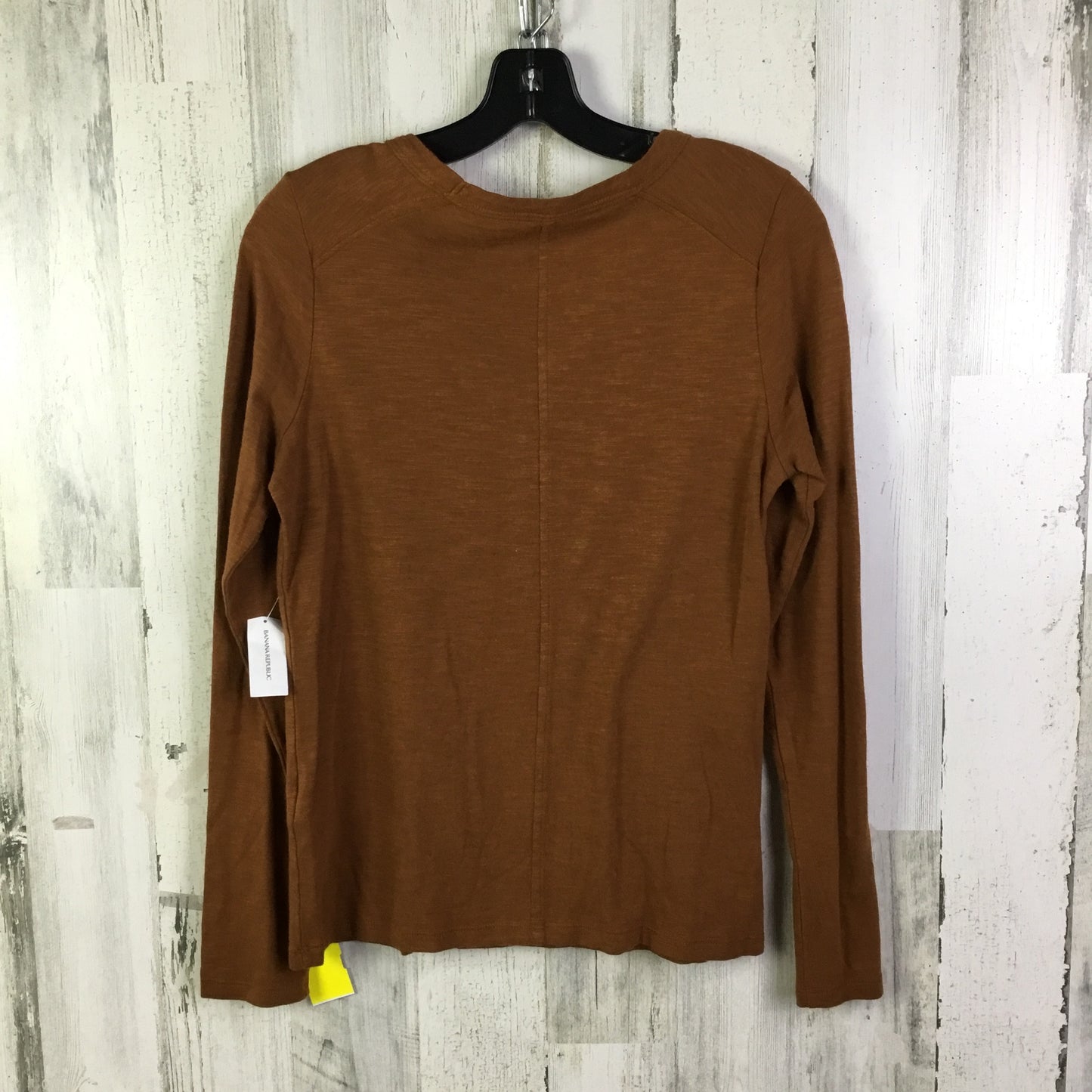 Top Long Sleeve Basic By Banana Republic In Brown, Size: S