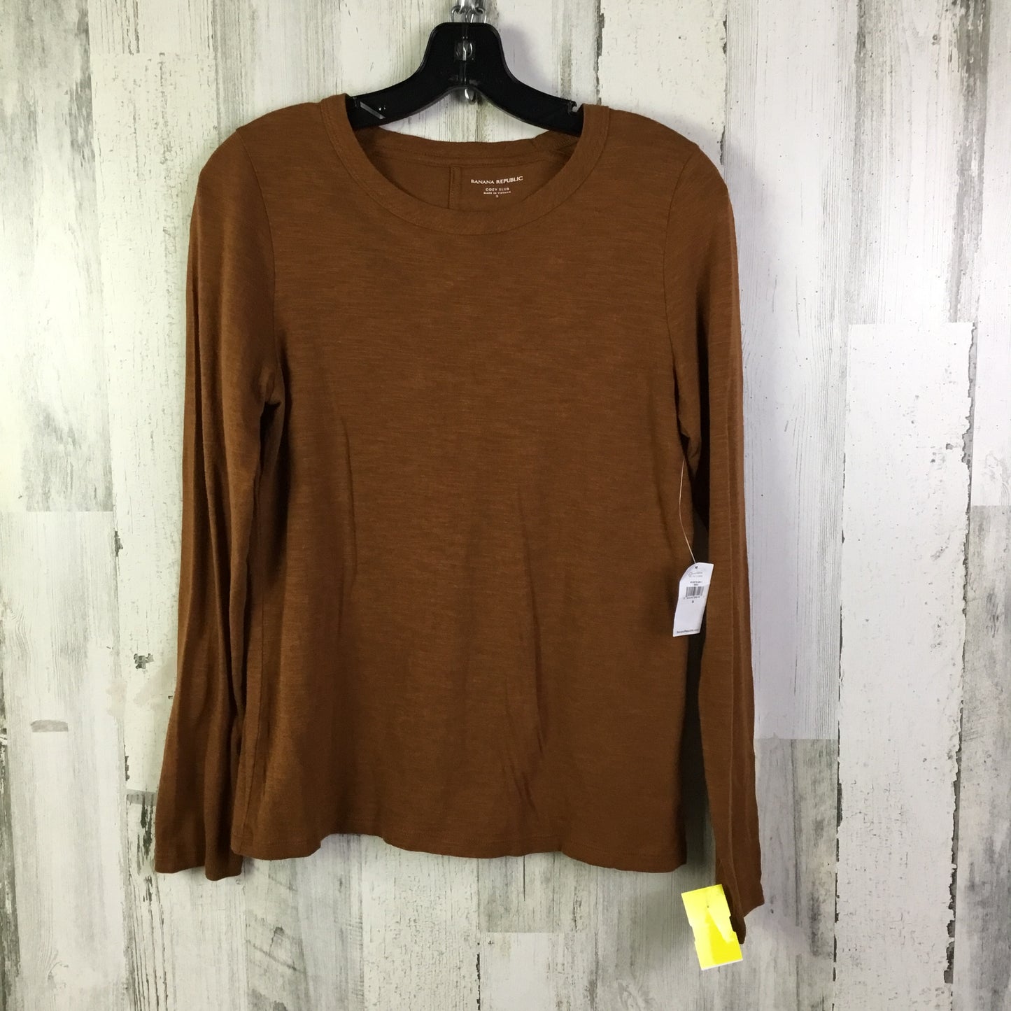 Top Long Sleeve Basic By Banana Republic In Brown, Size: S