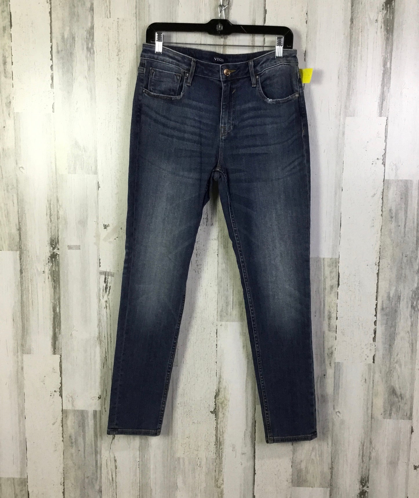 Jeans Skinny By Vigoss In Blue Denim, Size: 10