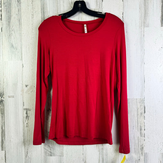 Top Long Sleeve Basic By Clothes Mentor In Red, Size: S