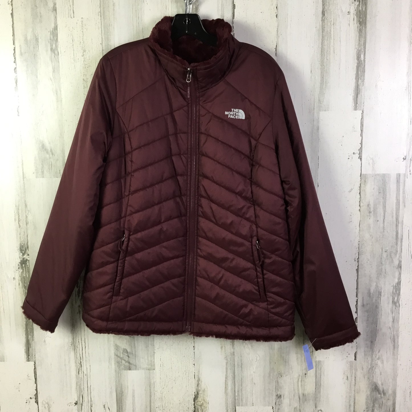 Coat Puffer & Quilted By The North Face In Maroon, Size: L