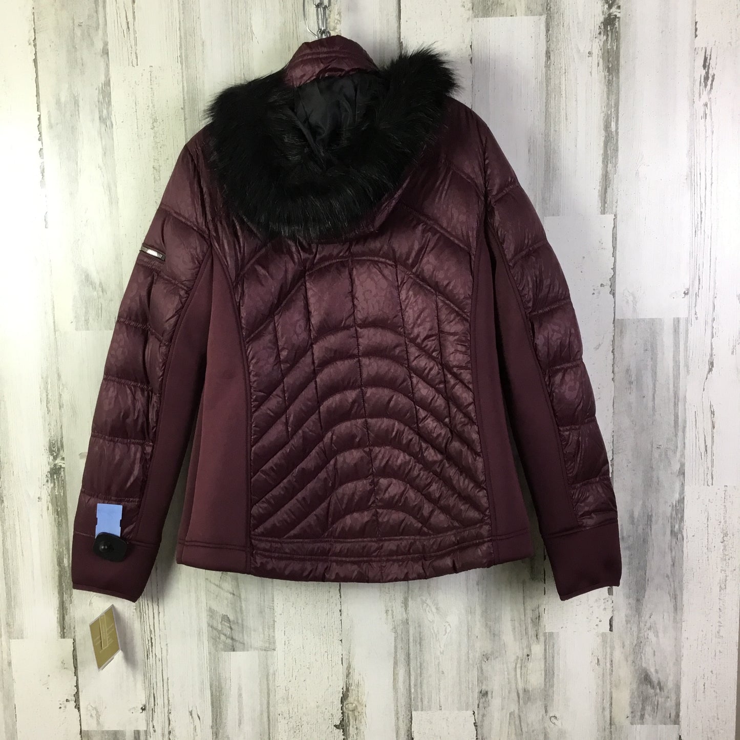 Coat Parka By Michael By Michael Kors In Maroon, Size: L