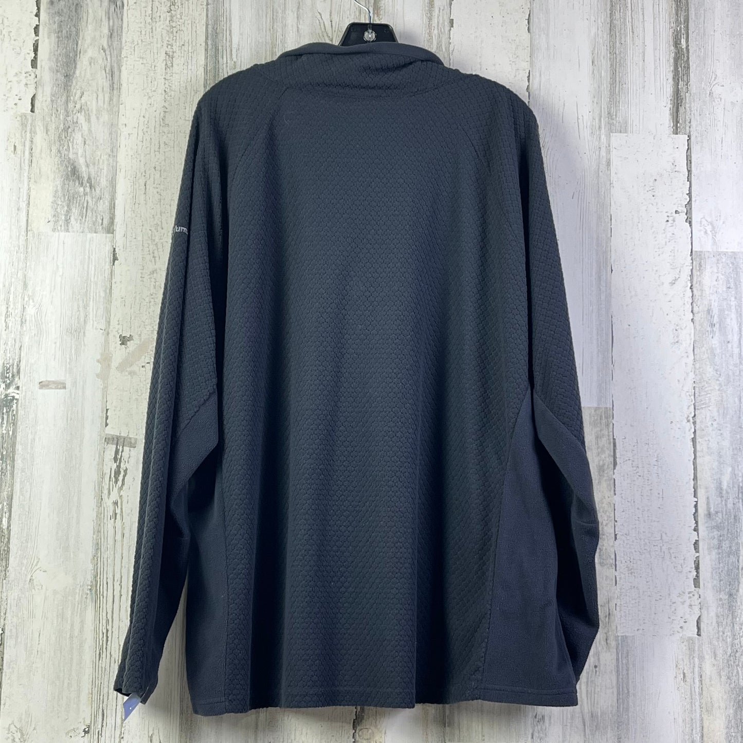 Athletic Top Long Sleeve Collar By Columbia In Black, Size: 3x