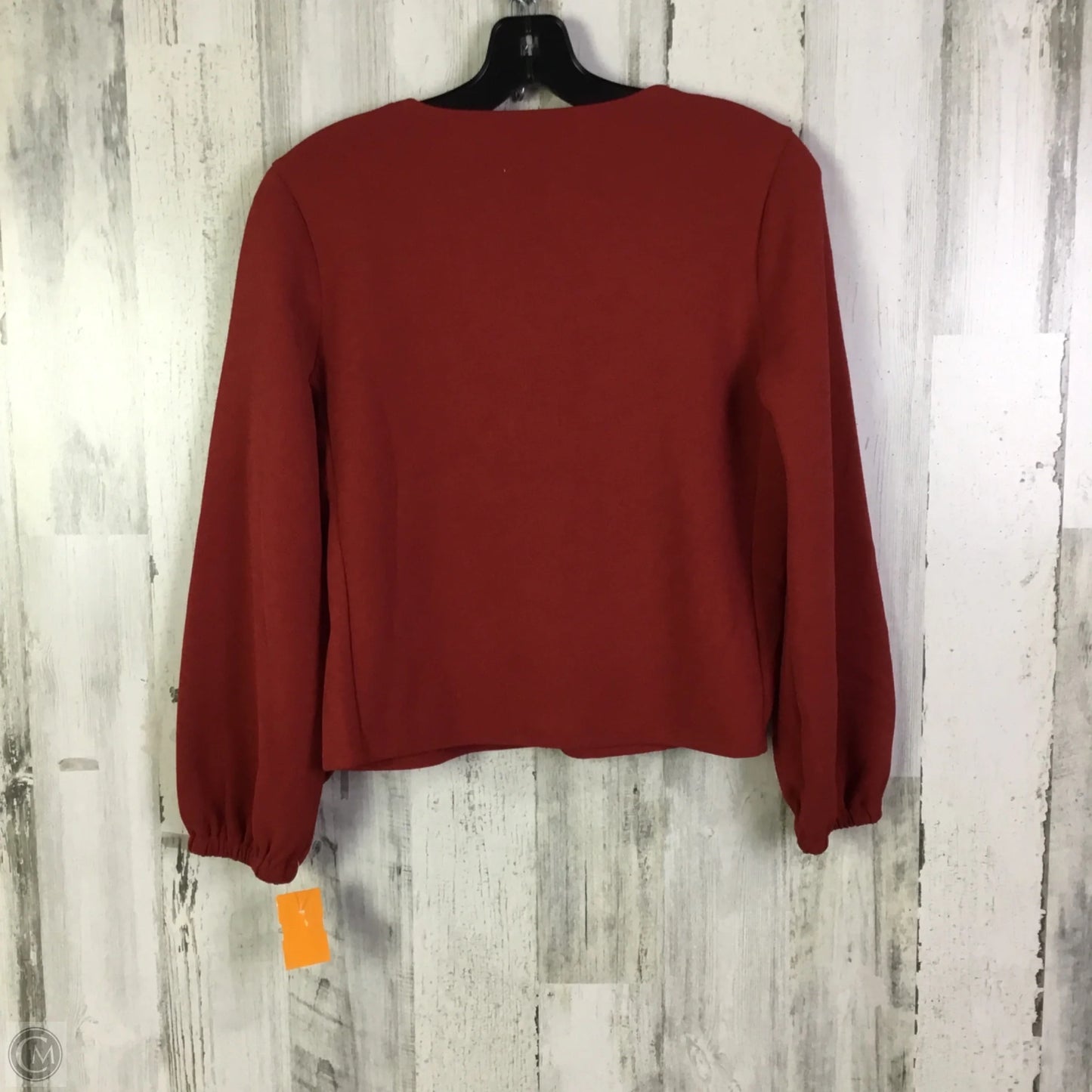 Top Long Sleeve By Madewell In Red, Size: Xs