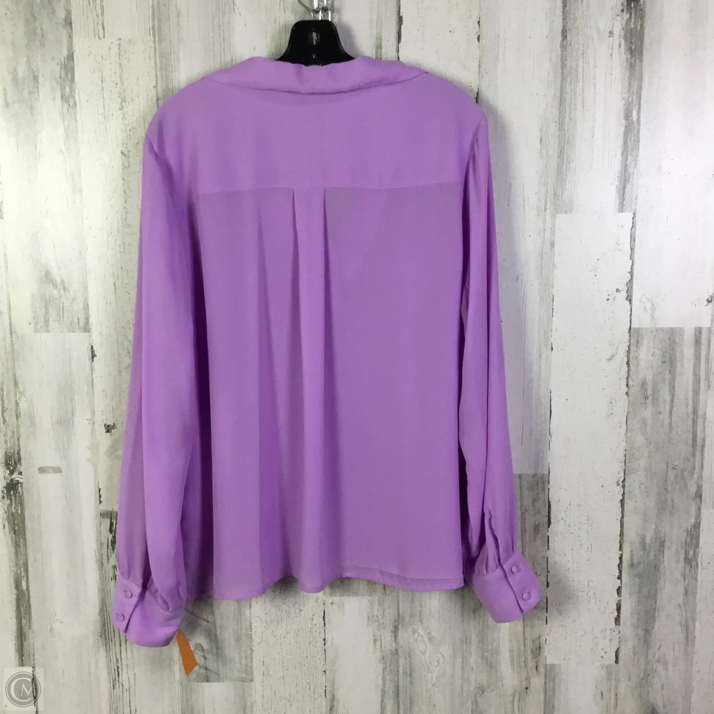 Top Long Sleeve By International Concepts In Purple, Size: Xl