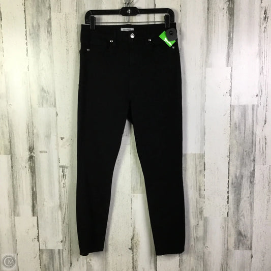 Jeans Skinny By Good American In Black Denim, Size: 10