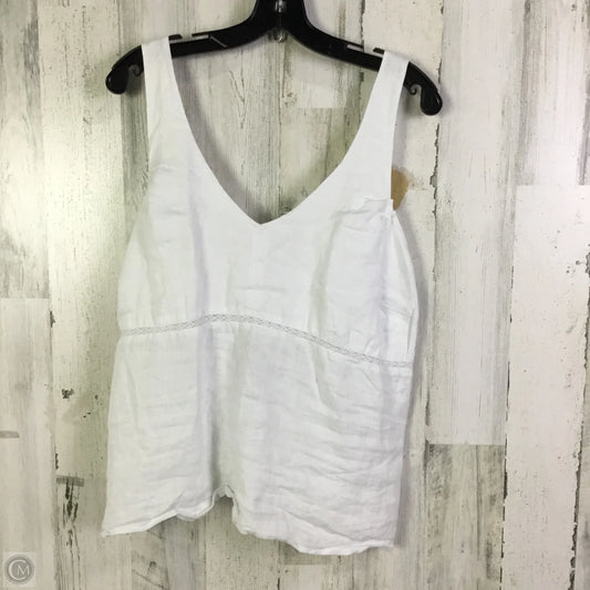 Top Sleeveless By Old Navy In White, Size: 2x