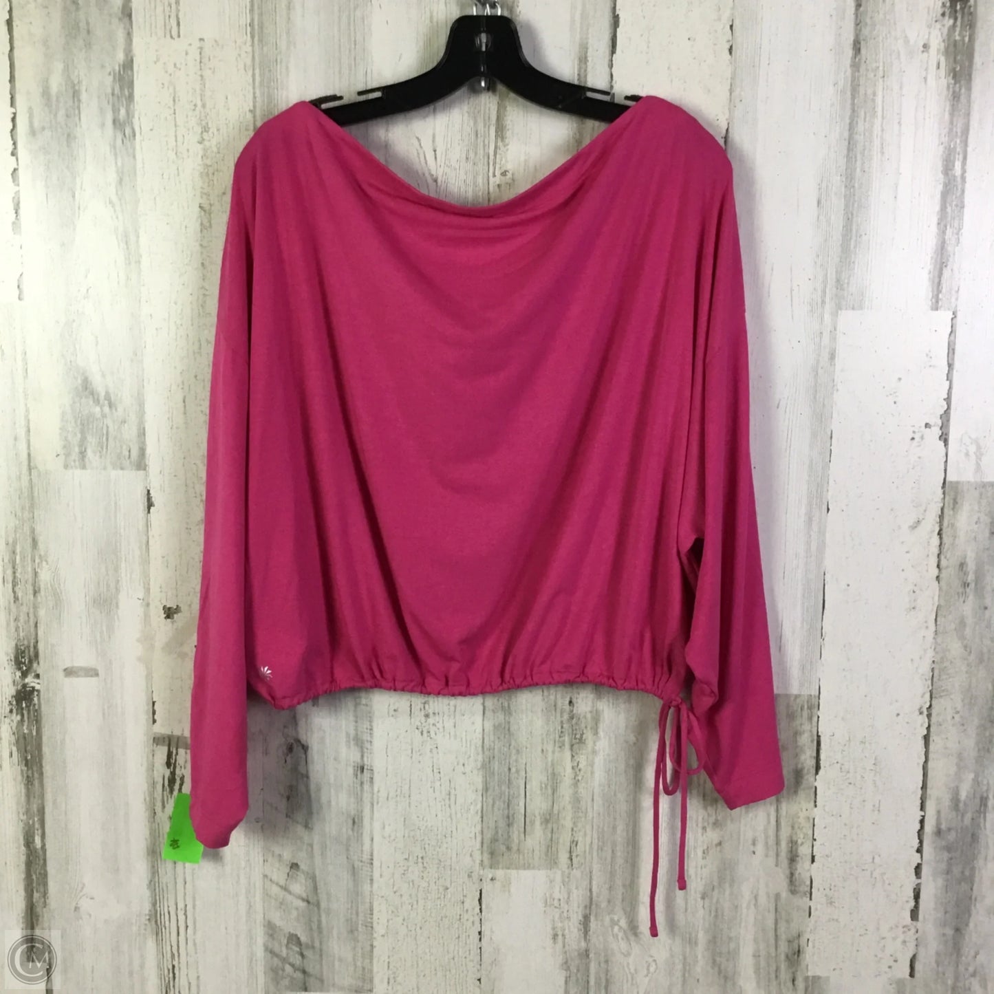 Top Long Sleeve By Athleta In Pink, Size: L