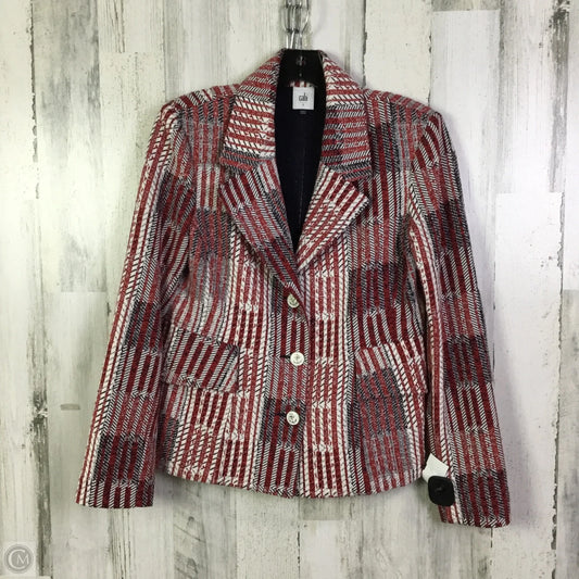 Blazer By Banana Republic In Blue & Red & White, Size: S