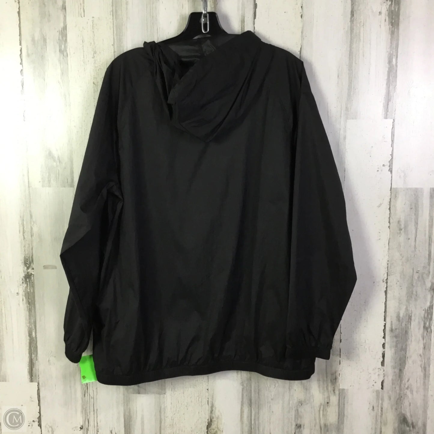 Athletic Top Long Sleeve Hoodie By Champion In Black, Size: L