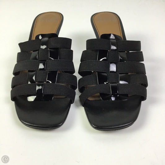 Sandals Heels Kitten By Donald Pliner In Black, Size: 8