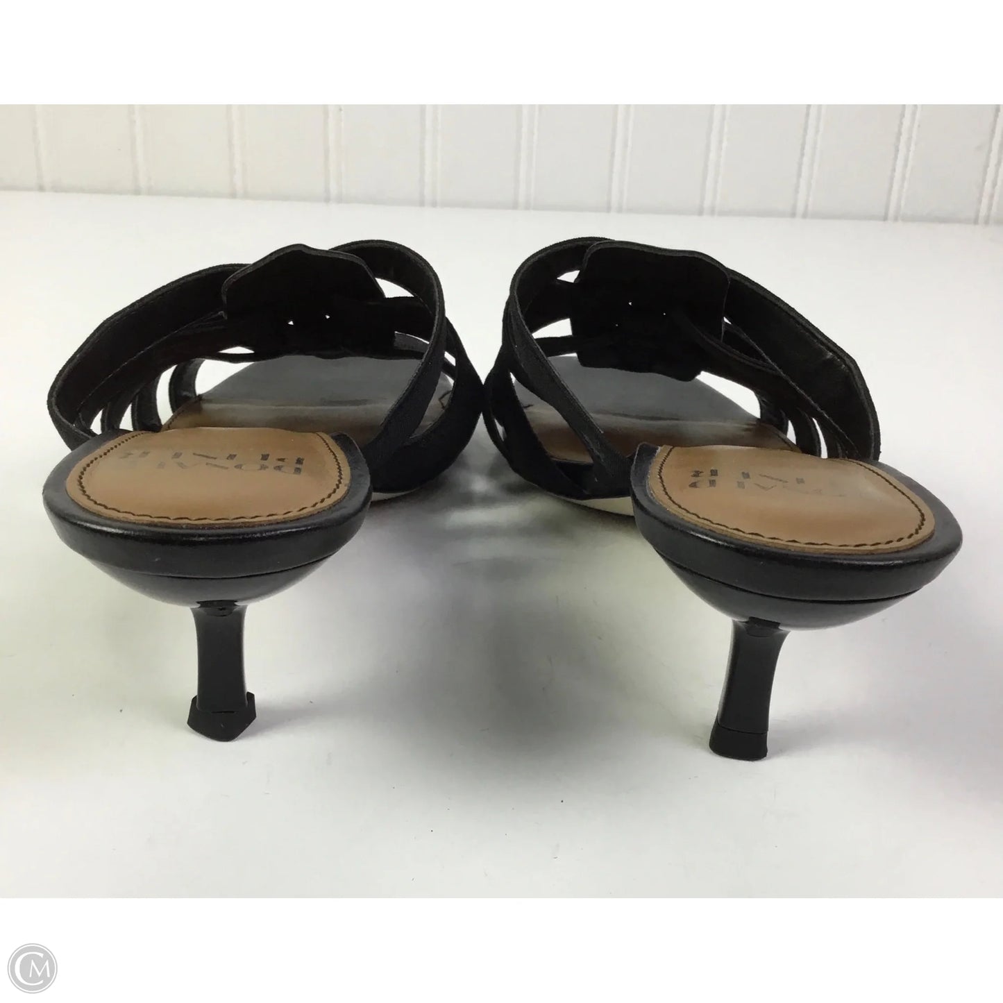 Sandals Heels Kitten By Donald Pliner In Black, Size: 8