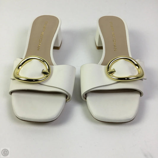 Sandals Designer By Stuart Weitzman In White, Size: 8.5