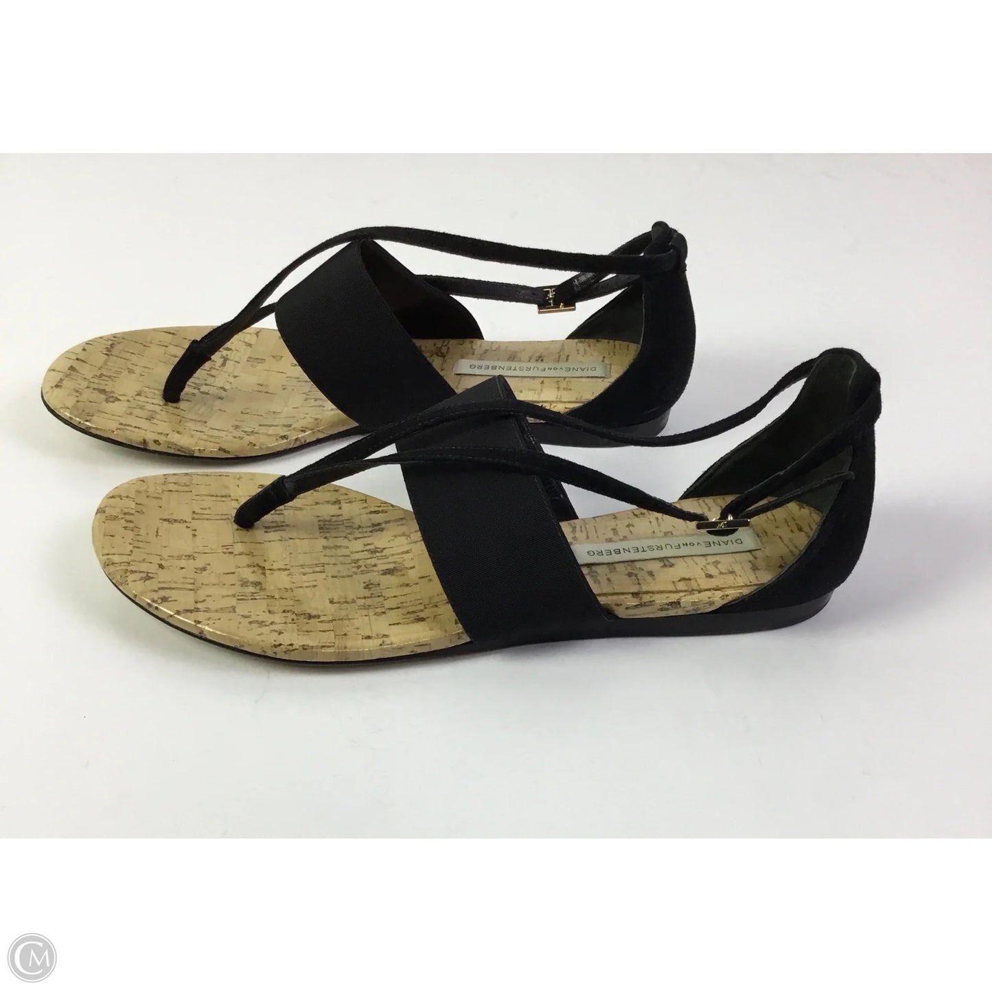 Sandals Designer By Diane Von Furstenberg In Black, Size: 7