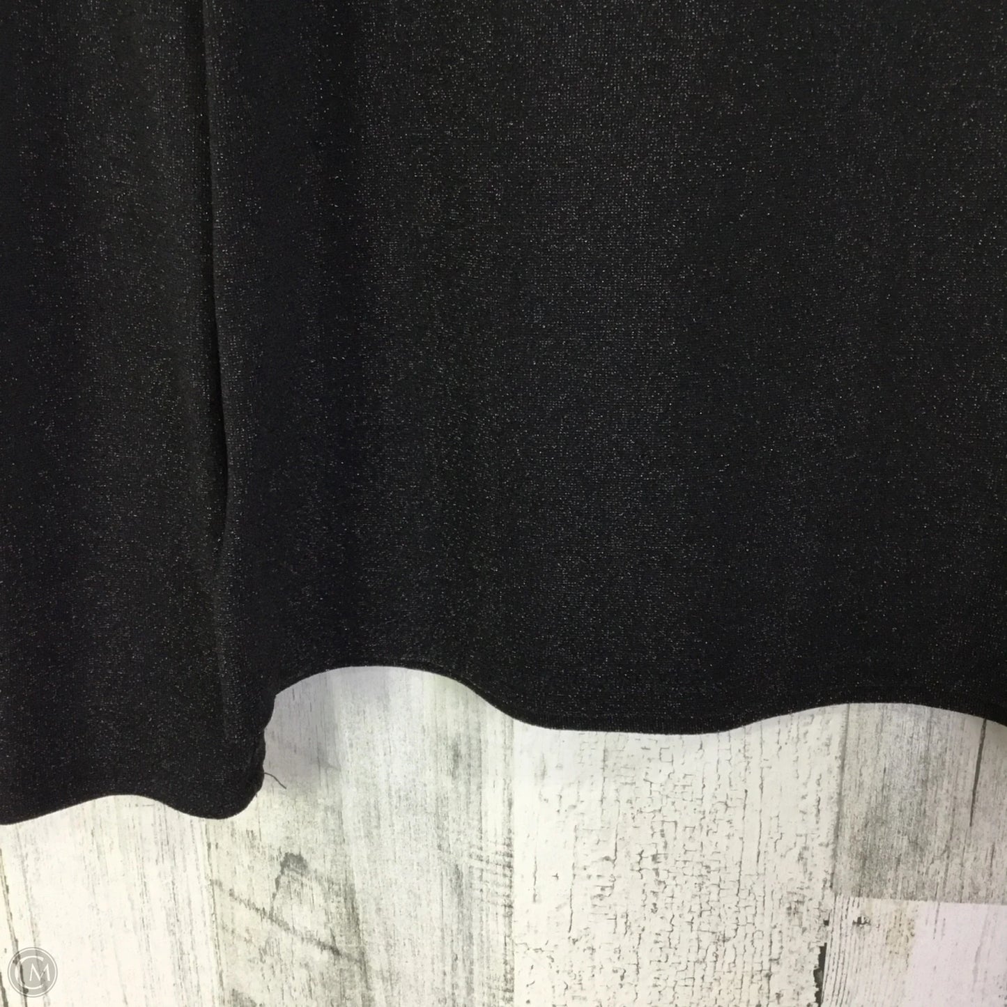 Top Long Sleeve By Express In Black & Silver, Size: L