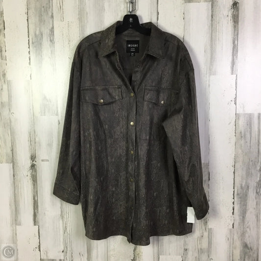 Jacket Other By Clothes Mentor In Brown, Size: 1x