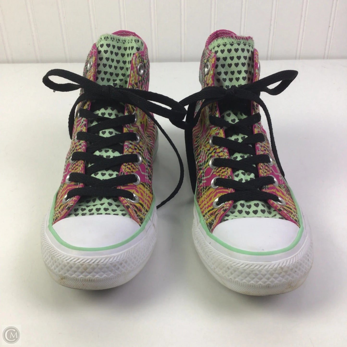 Shoes Sneakers By Converse In Pink & Yellow, Size: 7