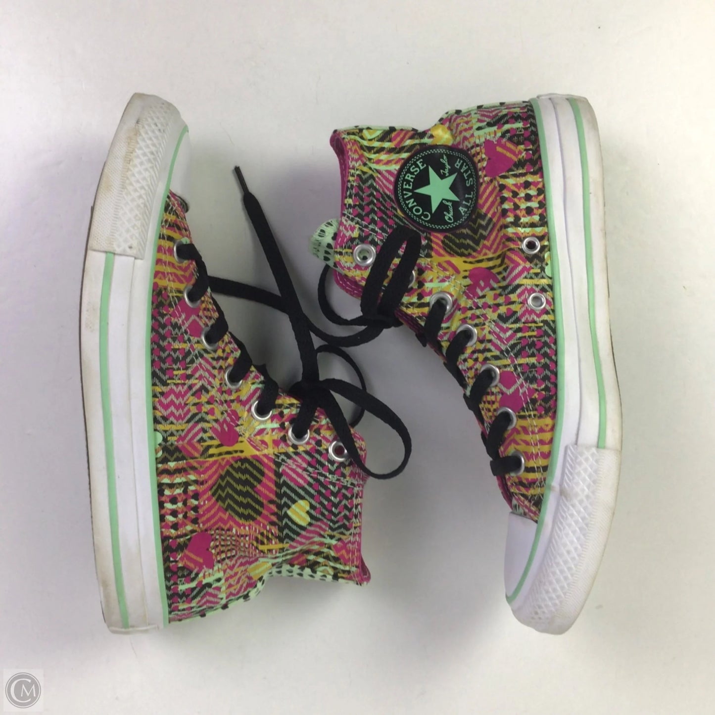 Shoes Sneakers By Converse In Pink & Yellow, Size: 7