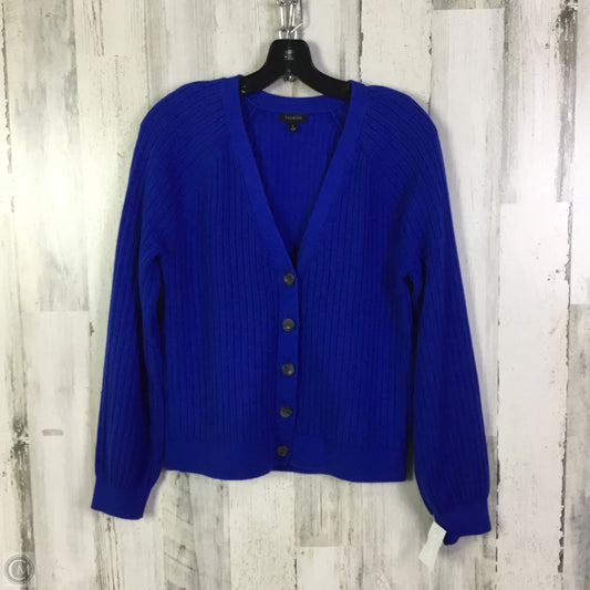 Sweater Cardigan By Talbots In Blue, Size: S