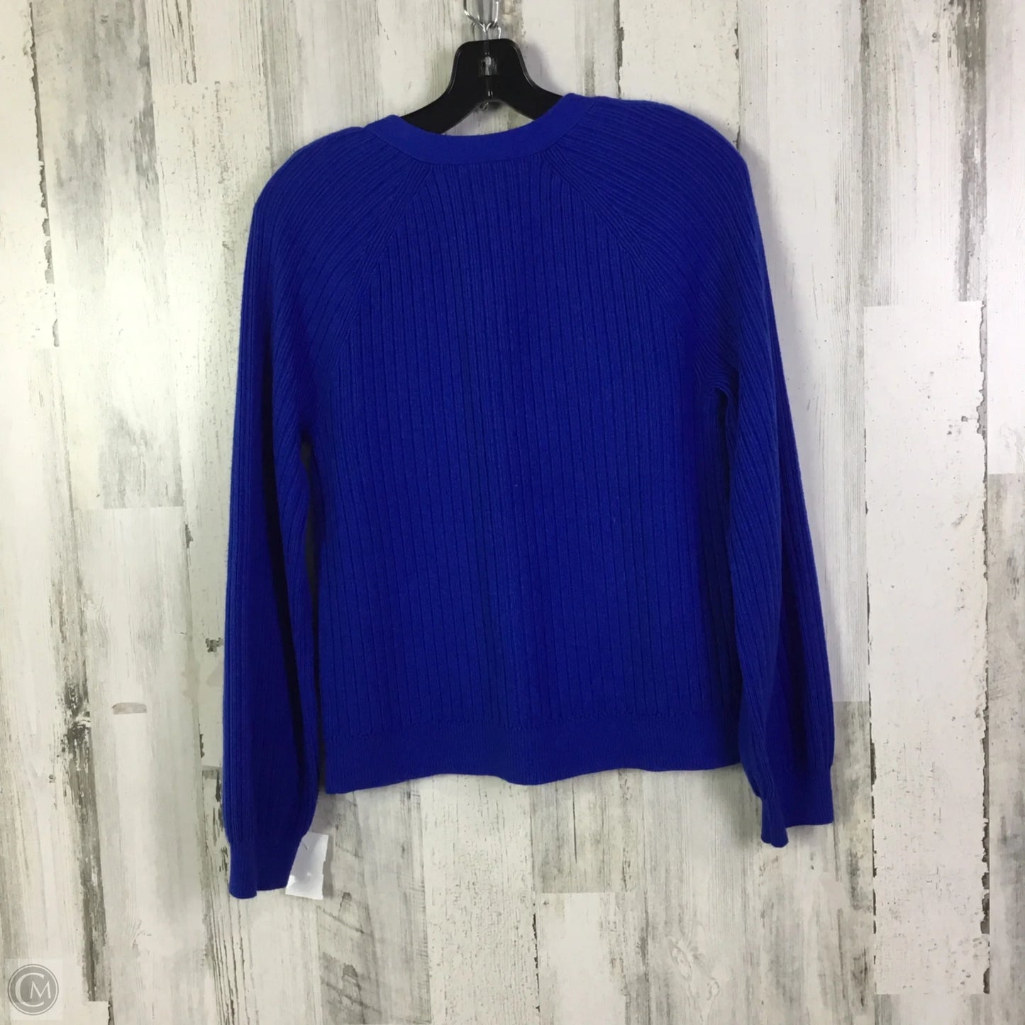 Sweater Cardigan By Talbots In Blue, Size: S