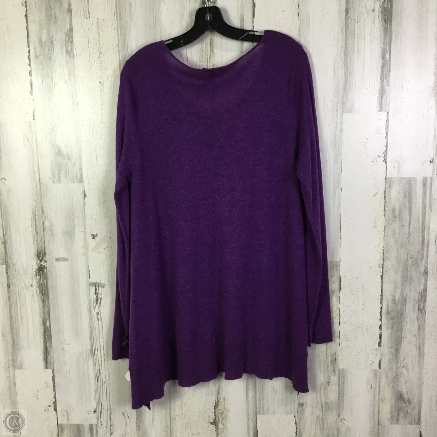Tunic Long Sleeve By Eileen Fisher In Purple, Size: L
