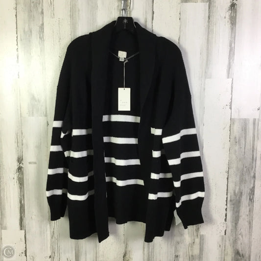 Sweater Cardigan By A New Day In Black, Size: Xxl