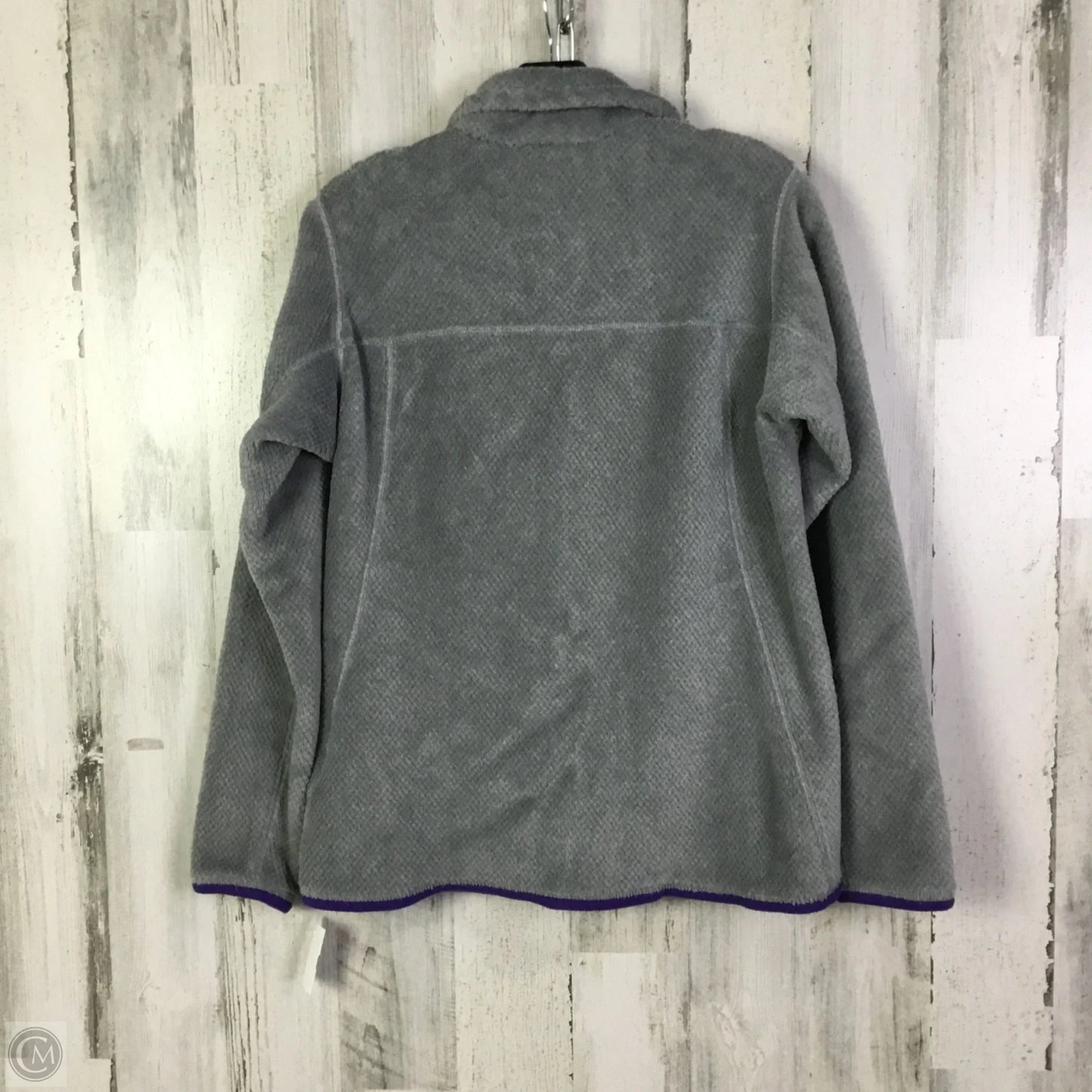 Sweatshirt Collar By Patagonia In Grey, Size: M