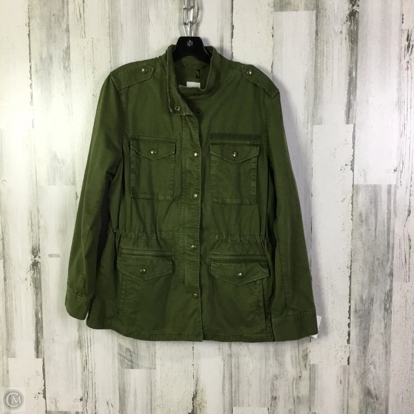 Jacket Utility By Gap In Green, Size: M