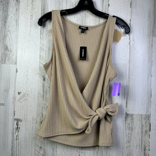 Tan Top Sleeveless Express, Size M