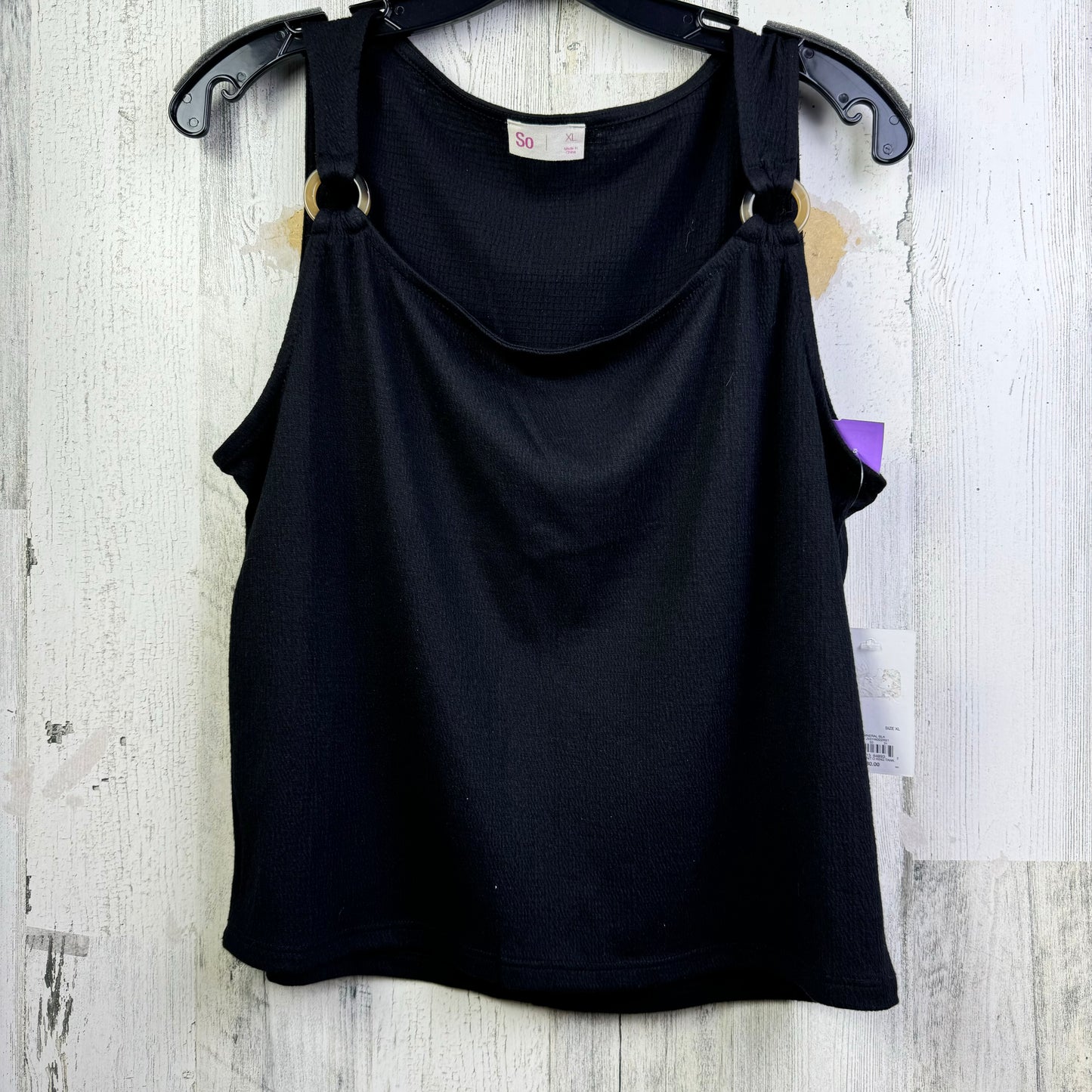 Black Top Sleeveless So, Size Xl