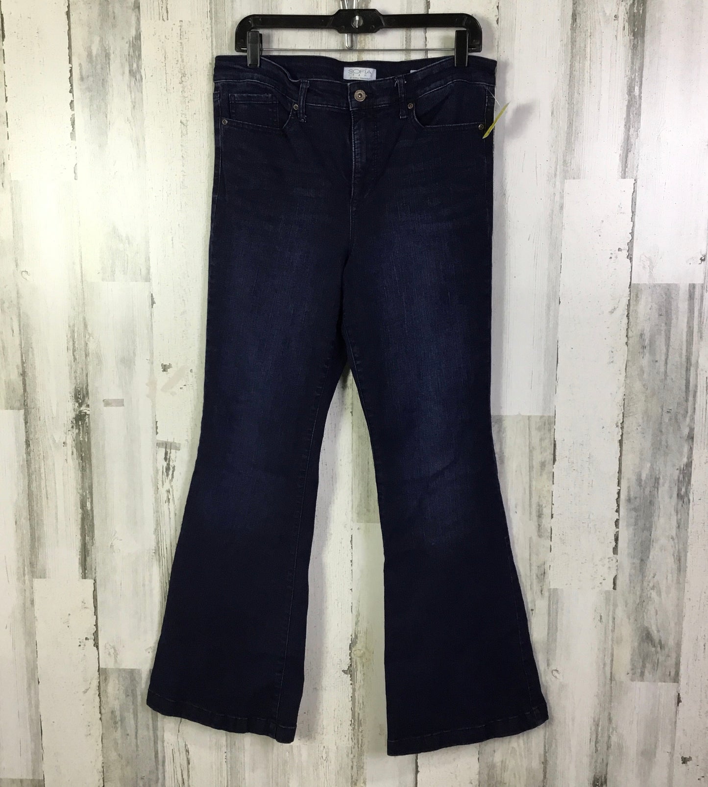 Jeans Flared By Sofia By Sofia Vergara In Blue Denim, Size: 12