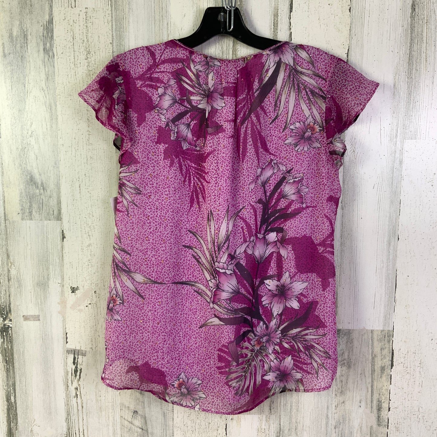 Top Short Sleeve By White House Black Market In Pink, Size: S