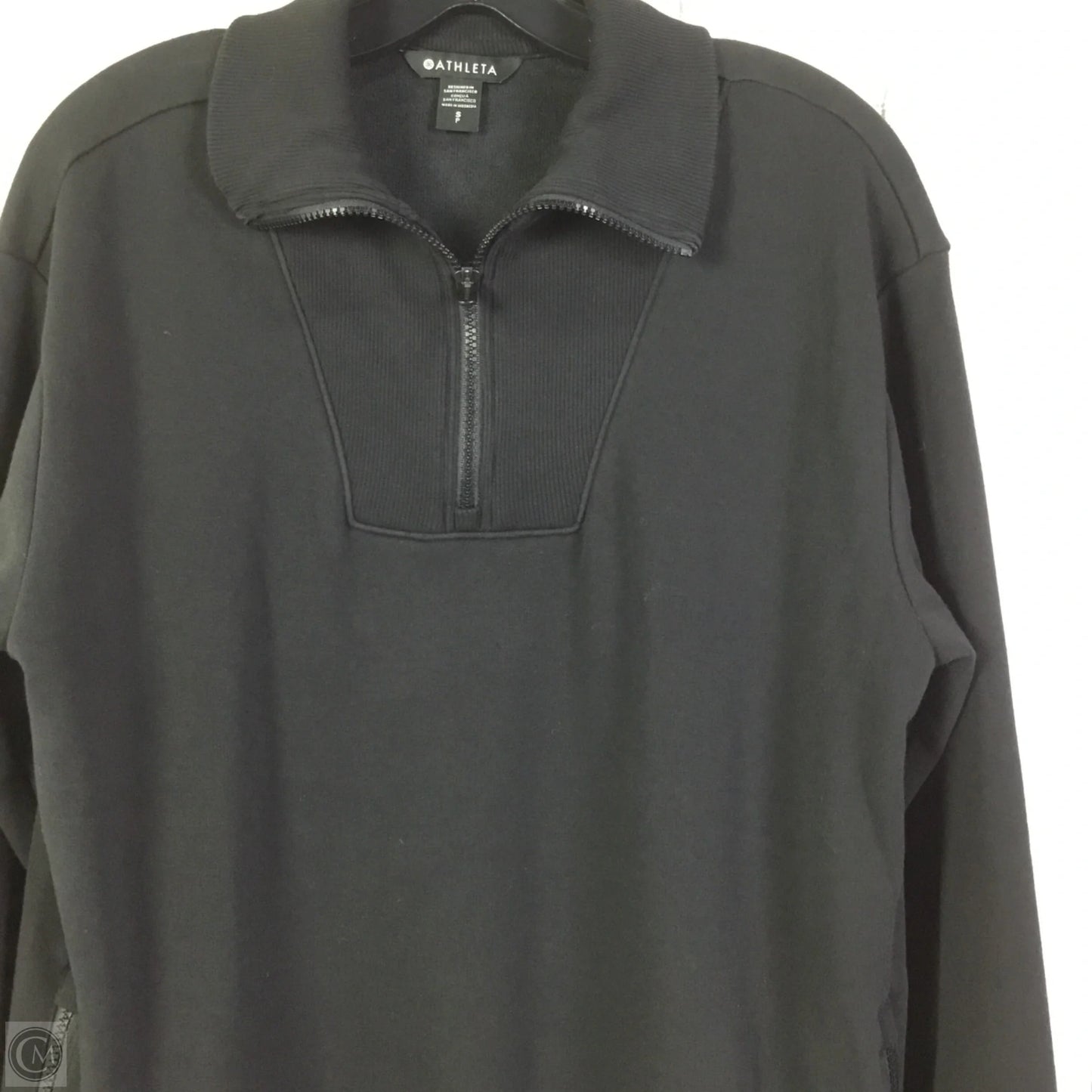 Sweatshirt Collar By Athleta In Black, Size: S