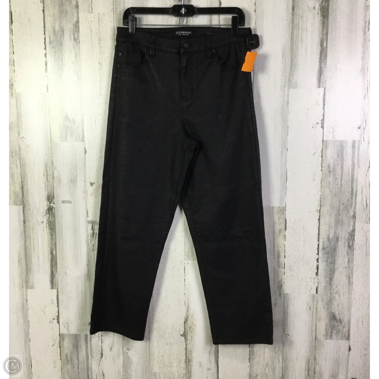 Jeans Straight By Liverpool In Black, Size: 12