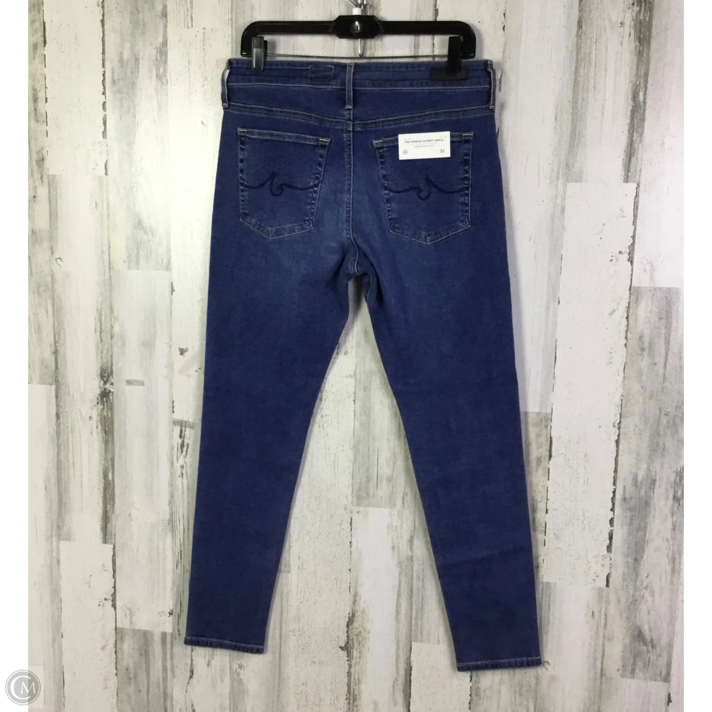 Jeans Skinny By Adriano Goldschmied In Blue Denim, Size: 10