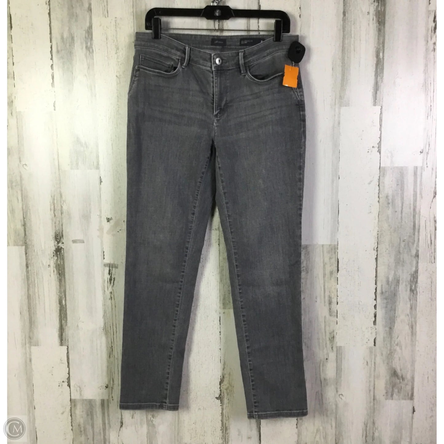 Jeans Straight By J. Jill In Grey Denim, Size: 8