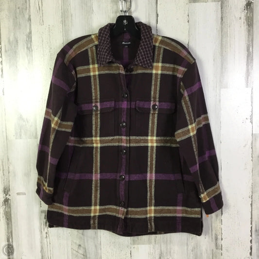 Jacket Shirt By Madewell In Purple, Size: S