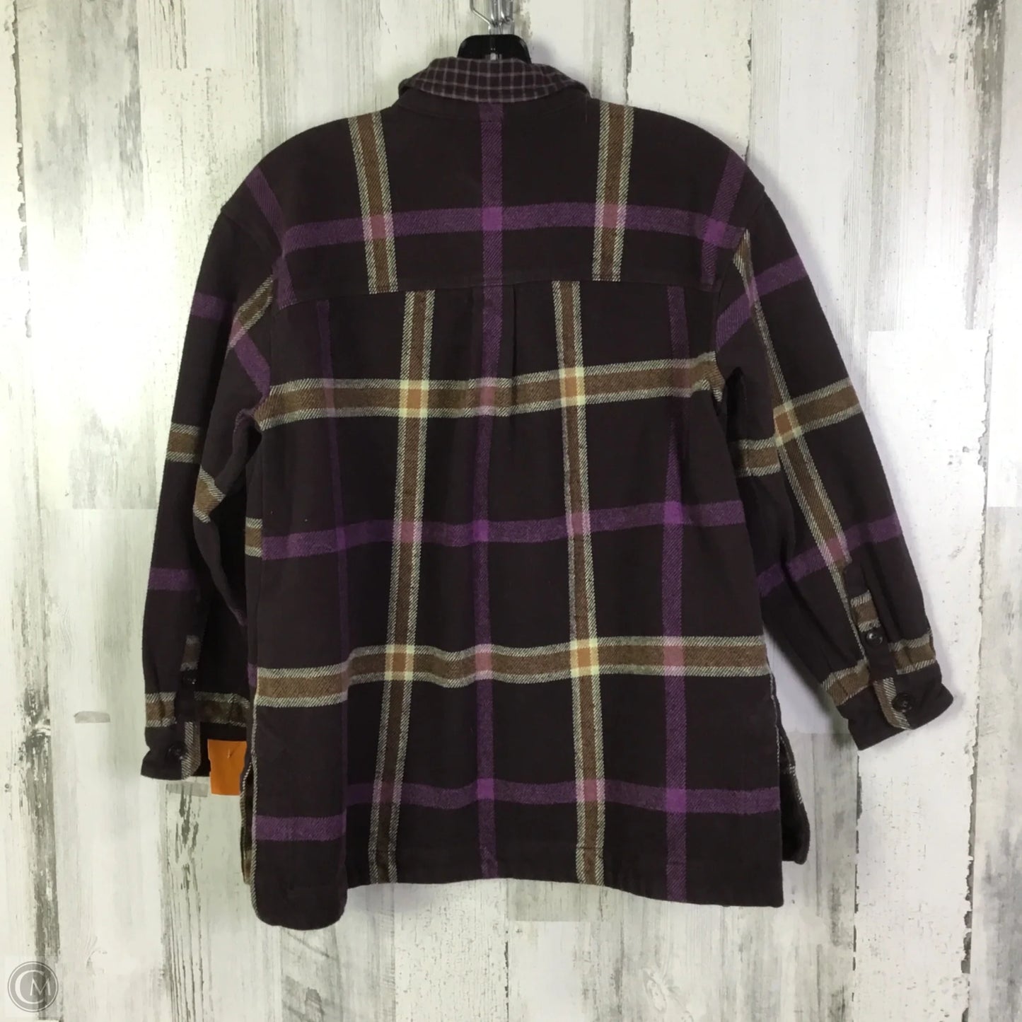 Jacket Shirt By Madewell In Purple, Size: S