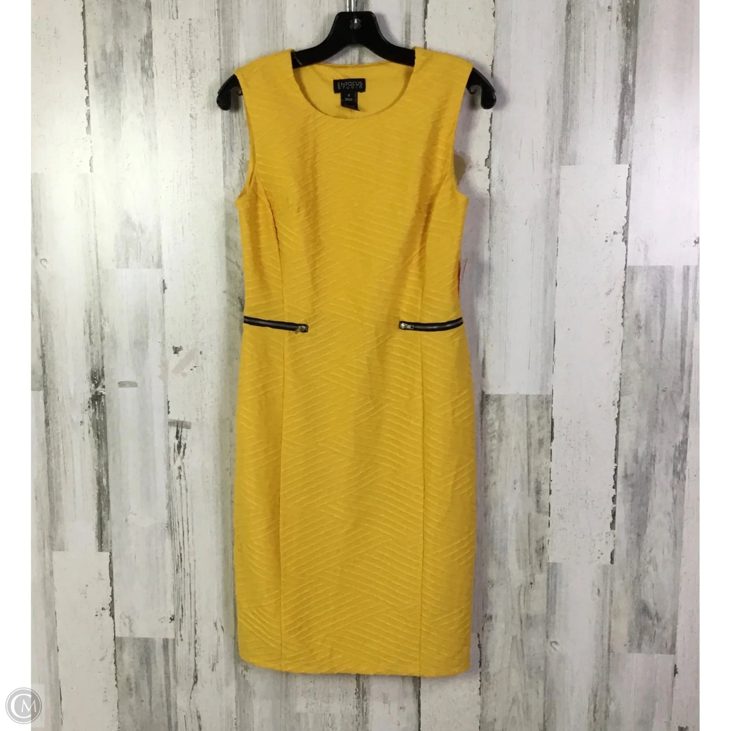 Dress Work By Enfocus In Yellow, Size: S