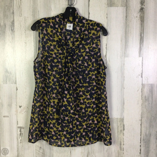 Blouse Sleeveless By Cabi In Multi-colored, Size: M
