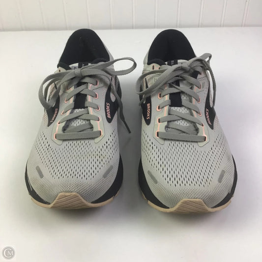 Shoes Athletic By Brooks In Black & Grey, Size: 9