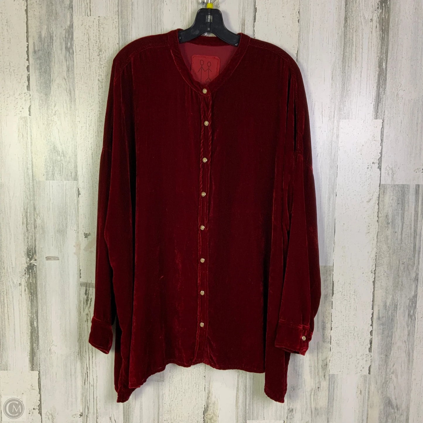Top Long Sleeve By Johnny Was In Red, Size: L