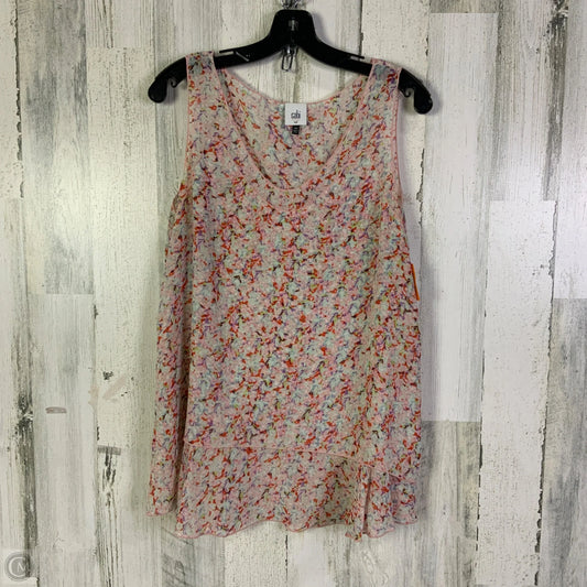 Top Sleeveless By Cabi In Multi-colored, Size: M