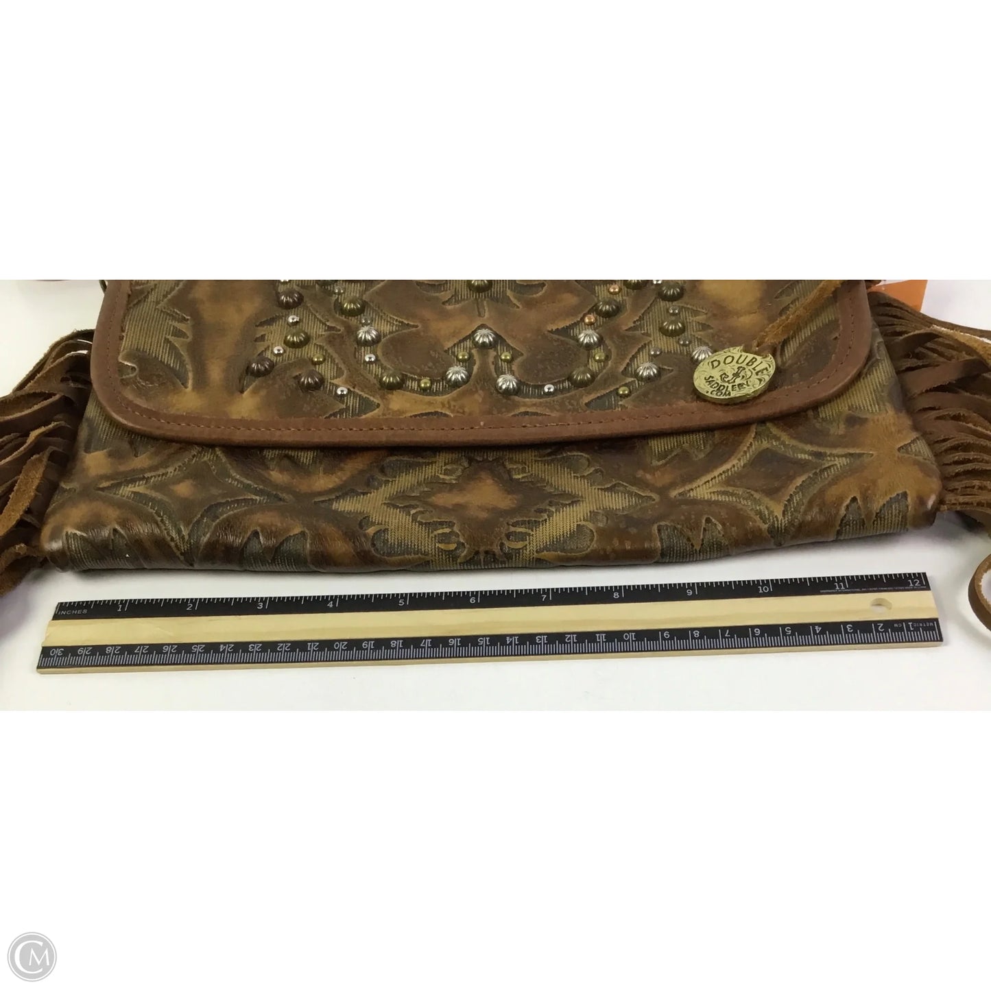 Crossbody Leather By Clothes Mentor, Size: Medium